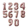 Rose Gold Four Number Foil Balloon, 3 image