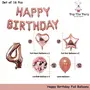 4th Birthday Party Decorations Rose Gold Supplies Big Set With Happy Birthday Balloons Banner and 4 Digit Balloon for Including Latex, 2 image