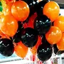 Rubber Balloons Bunch (Black and Orange) - Set of 47, 2 image