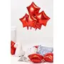 Star Shape 18 Inch Foil Balloons (Pack of 5 Red), 5 image