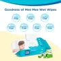 Mee Mee Caring Baby Wet Wipes with lid 72 Pcs (Aloe Vera Pack of 3), 4 image