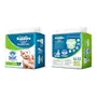 Supples Baby Pants Diapers Large 62 Count - Solimo 2 Ply Facial Tissues Carton Box - 100 Pulls (Pack of 4), 4 image