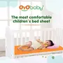 OYO BABY Waterproof Sheet Extra Absorbent Fastest Dry Sheet for Baby Anti-Piling Fleece Baby Bed Protector Medium Size 70x100cm Pack of 3 Salmon Rose Royal Blue & Peach, 6 image