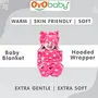 OYO BABY New Born Super Soft Baby Blanket Wrapper Blanket for Baby Boys Baby Girls Babies (Star Blue & Pink Fleece Lightweight) All Season | Sleeping Bag | Nursing Baby Gifts, 5 image