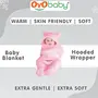 OYO BABY 3-in-1 Hooded Baby Blanket Wrapper -Pack of 1 (Pink) All Season Swaddle | 0-6 Months | Sleeping Bag | Great Gift | Bath Towel | Bath Robe | Multipurpose Comforter, 4 image