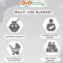 OYO BABY Baby Blanket for New Born Babies | Super Soft Baby Wrapper Baby Sleeping Bag for Babies | All Season Baby Blanket (78cm x 68cm 0-6 Months Skin Friendly Star Beige), 6 image