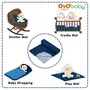 OYO BABY Waterproof Quick Dry Sheet for Baby| Bed Pad | Baby Bed Protector Sheet for Toddler Children (Medium (100cm x 70cm) Dark Sea Blue), 6 image