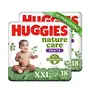 Huggies Nature Care Pants for Babies Double Extra Large (XXL) Combo Pack of 2 18 Count Per Pack (36 Count) & Mamaearth Easy Tummy Roll On Oil - 40ml, 2 image