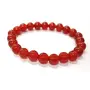 Crystal Cave Natural Red Carnelian Bracelet 8mm Red Gemstone Beads Root Chakra Healing