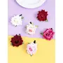 Yellow Chimes Women's Hair Clips Multicolor Rose Hair Clips Hair Decorative Hair Pins Hair AccessoriesMulticolor-1, 2 image