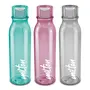 MILTON Name Tag Pet Water Bottle Set of 3 1 Litre Each Burgundy Green Grey | BPA Free | 100% Leak Proof | Office Bottle | Gym Bottle | Home | Kitchen | Travel Bottle | Hiking | Treking Bottle