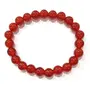 Crystal Cave Natural Red Carnelian Bracelet 8mm Red Gemstone Beads Root Chakra Healing, 2 image