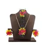 Anuradha Art Flower Jewellery Combo Set For Women & Girls | Haldi Mehndi Sangeet Godbharari Maternity Shoot, 2 image