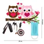 Webelkart Premium 'Owl Family' Wooden Key Holder for Home Decor Key Hangers Keychain Holder Key Stand & Key Holder for Wall (25 cm 5 Hooks), 4 image