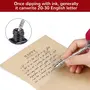 Climberty Antique Feather Calligraphy Pen Set -Writing Quill Ink Dip Pen with 5 Extra metal Nibs (Red), 4 image