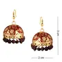 Spargz Women's Meenakari Jhumki Traditional Handcrafted Fashion Earrings And Red, 4 image