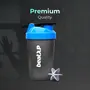beatXP Shaker Bottle for Protein Shake Compact Gym Plastic Shaker BPA Free Material Sipper Bottle 100% Leak Proof (400 ML), 3 image