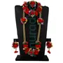 Anuradha Art Multi Colour Artificial Flower Necklace Combo Set | Baby Shower Jewellery Set | Haldi Mehndi Sangeet Godbharari Maternity Shoot Jewellery, 2 image