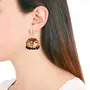 Spargz Women's Meenakari Jhumki Traditional Handcrafted Fashion Earrings And Red, 2 image