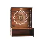 Rylan Mandir for Home Temple for Hoe Pooja Mandir for Home Beautiful Wooden Temple for Home Pooja Stand for Home and Office with LED Spot Light Temple- (A2), 9 image