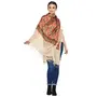 Weavers Villa Women's Kashmiri Aari Embroided Cashmilon Stoles Shawls Wraps BEIGE 30â x 80â-SH-112-BEIGE, 3 image