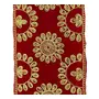 Bhakti Lehar (Size: 7 x 18 Inch) Embroidered Red Velvet Puja Aasan Cloth for Home Mandir/Pooja Assan Chowki Kapda Altar Cloth for Temple and God Idol Sitting, 5 image