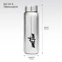 MILTON Aqua 750 Stainless Steel Water Bottle Set of 4 750 ml Each Silver | 100% Leak Proof | Office Bottle | Gym Bottle | Home | Kitchen | Hiking | Treking Bottle | Travel Bottle, 5 image
