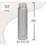 Milton Aqua 1000 Stainless Steel Water Bottle 950 ml Each Set of 3 Silver | 100% Leak Proof | Office Bottle | Gym Bottle | Home | Kitchen | Hiking | Treking Bottle | Travel Bottle, 7 image