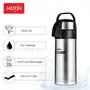 Milton Beverage Dispenser 3500 Stainless Steel for Serving Tea Coffee 3580 ml (125 oz) Airpot Double Vacuum Insulated 24 Hrs Heat & Cold Retention 18/8 Steel Easy Travel with Handle Silver, 2 image