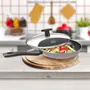 MILTON Pro Cook Black Pearl Induction Fry Pan with Glass Lid 22 cm / 1.4 Litre, 4 image