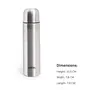Milton Plain Lid 350 Thermosteel 24 Hours Hot and Cold Water Bottle 1 Piece 350 ml Silver | Leak Proof | Office Bottle | Gym Bottle | Home | Kitchen | Hiking | Trekking | Travel Bottle, 6 image