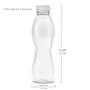MILTON Oscar 1000 Pet Water Bottle Set of 6 1 Litre Grey | BPA Free | Food Grade | Office Bottle | Gym Bottle | Home | Kitchen | Travel Bottle | Hiking | Treking Bottle, 7 image