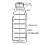 Milton New Kool N Sporty 900 Plastic Insulated Water Bottle 750 ml Green | School Bottle | Picnic Bottle | Leak Proof | BPA Free | Food Grade | Easy to Carry, 5 image