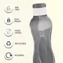 MILTON I Go Flip Plastic Water Bottle Set of 6 750 ml Each Grey | Sports | Gym | Home | Kitchen | Travel Bottle | Hiking | Treking | Reusable, 2 image