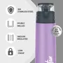 Milton Atlantis 600 Thermosteel Insulated Water Bottle 500 ml Purple | Hot and Cold | Leak Proof | Office Bottle | Sports | Home | Kitchen | Hiking | Treking | Travel | Easy to Carry | Rust Proof, 3 image