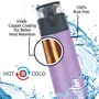 Milton Atlantis 600 Thermosteel Insulated Water Bottle 500 ml Purple | Hot and Cold | Leak Proof | Office Bottle | Sports | Home | Kitchen | Hiking | Treking | Travel | Easy to Carry | Rust Proof, 2 image
