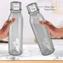 MILTON Name Tag Pet Water Bottle Set of 3 1 Litre Each Burgundy Green Grey | BPA Free | 100% Leak Proof | Office Bottle | Gym Bottle | Home | Kitchen | Travel Bottle | Hiking | Treking Bottle, 3 image