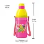 MILTON Kool Joy 400 Plastic Insulated Water Bottle With Straw For Kids400 MlPink|School Bottle|Picnic Bottle|Sipper Bottle|Leak Proof|Bpa Free|Food Grade(Pack Of 1)400 Milliliter, 7 image
