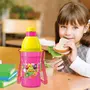 MILTON Kool Joy 400 Plastic Insulated Water Bottle With Straw For Kids400 MlPink|School Bottle|Picnic Bottle|Sipper Bottle|Leak Proof|Bpa Free|Food Grade(Pack Of 1)400 Milliliter, 5 image