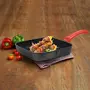 Milton Pro Cook Die Cast Aluminium Grill Pan 24 cm Black | Non Stick | Flame & Hot Plate Safe | Food Grade | Dishwasher Safe, 6 image