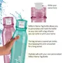 MILTON Name Tag Pet Water Bottle Set of 3 1 Litre Each Burgundy Green Grey | BPA Free | 100% Leak Proof | Office Bottle | Gym Bottle | Home | Kitchen | Travel Bottle | Hiking | Treking Bottle, 2 image