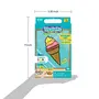 Imagimake Fleximos Ice Cream Peel & Stick Window Sticker  DIY Dotz Air Dry Clay Art Set  for Girls and Boys 3 Years+ (Ice Cream), 7 image