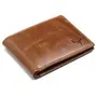 Leather Wallet & Pen Combo for Men, BROWN, Travel Accessories, 3 image