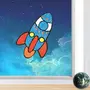 Imagimake Fleximos Rocket Peel & Stick Window Sticker  DIY Dotz Air Dry Clay Art Set  for Girls and Boys 3 Years+ (Rocket), 5 image