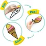 Imagimake Fleximos Ice Cream Peel & Stick Window Sticker  DIY Dotz Air Dry Clay Art Set  for Girls and Boys 3 Years+ (Ice Cream), 5 image