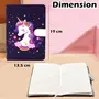 FunBlast Unicorn Lock Notebook Diary for Kids, Fancy Unicorn Design Diary Notepad for College Students (Pack of 1 Pcs ; Random Color), 2 image