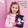 FunBlast Unicorn Lock Notebook Diary for Kids, Fancy Unicorn Design Diary Notepad for College Students (Pack of 1 Pcs ; Random Color), 6 image