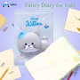 FunBlast Diary for Kids, 3D Squishy Destress Notebook Diary, Diary Notepad, Fancy Diary for Kids, Diary for Kids/Adult Stylish- 100+ Pages (Pack of 1 Pcs, Multicolor) (Kitten), 5 image