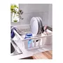 Ikea Plastic Dish Drainer w/ 9 Glass Holders White Plates Drying Rack Kitchen Flundra, 2 image