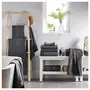 IKEA Highly Absorbent and Soft Cotton One Side with Soft Terry and One with A Nice Waffle Structure Bath Towel Pack of 1 Pc 70X140 cm (Black), 5 image
